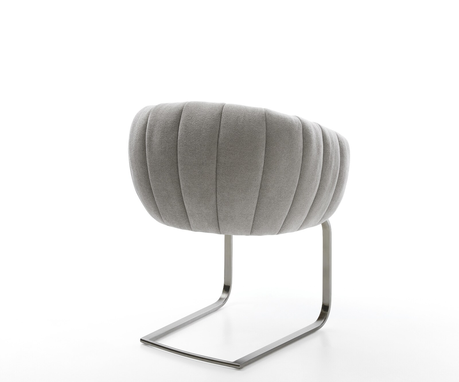 Freischwinger Jada-Flex Strukturstoff Soft Grau Freischwinger flach Graphit Taschenfederkern 4