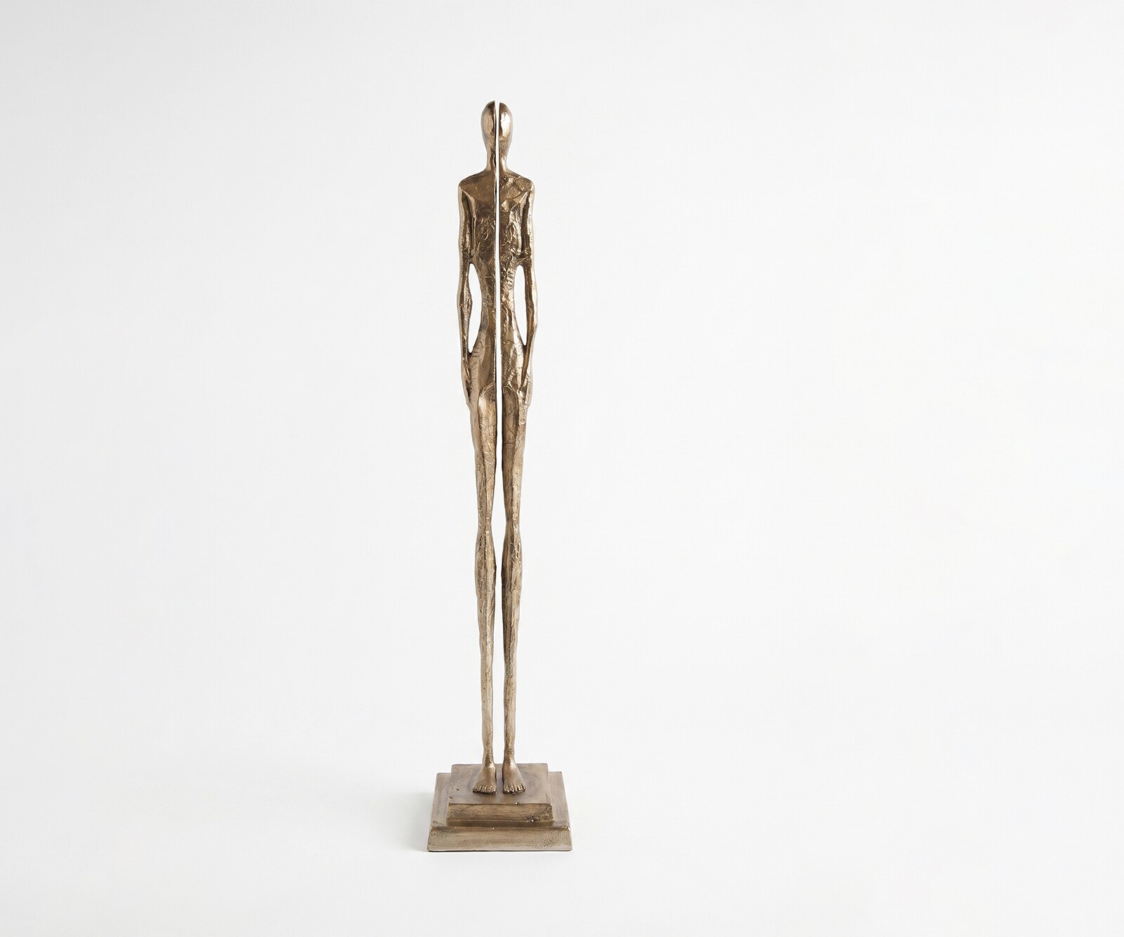Figurine Divora l25 x P24 x H126 cm Aluminium Champagner Faite main
