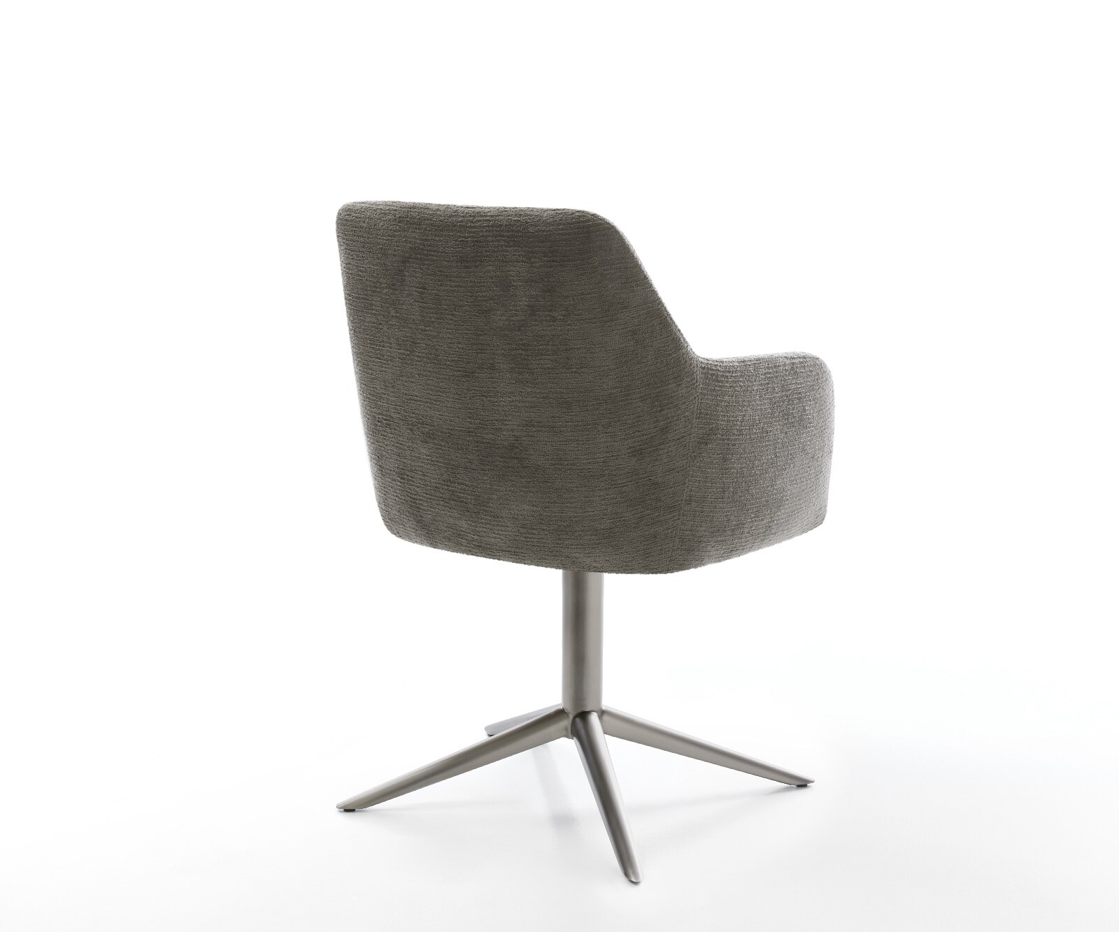 Drehstuhl Greg-Flex Bouclé Soft Schlamm Fußkreuz Graphit 360° drehbar Wippfunktion Taschenfederkern 4