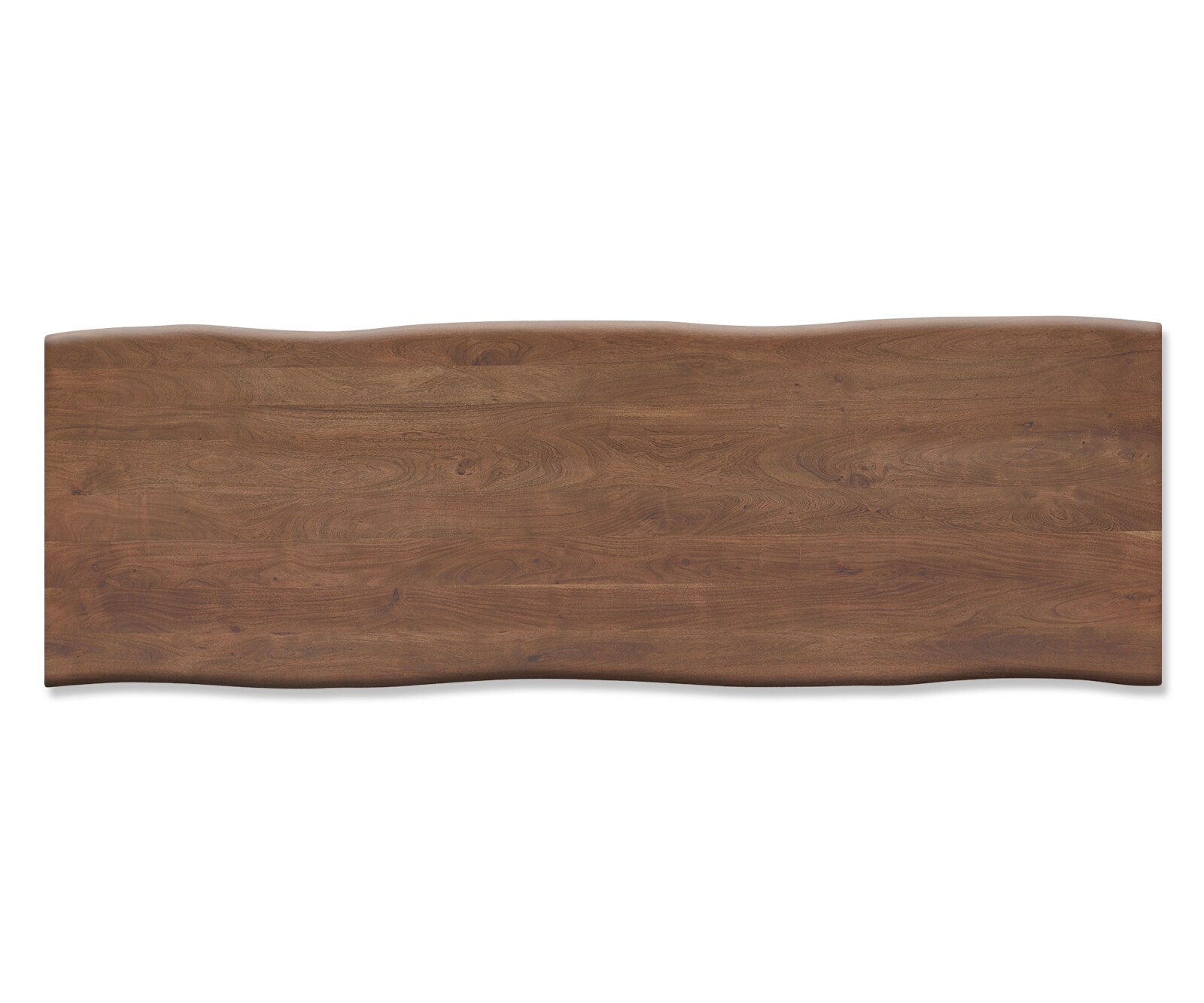 Esstisch Edge 300x100 XL Akazie Braun Edelstahl Breit Live-Edge 2