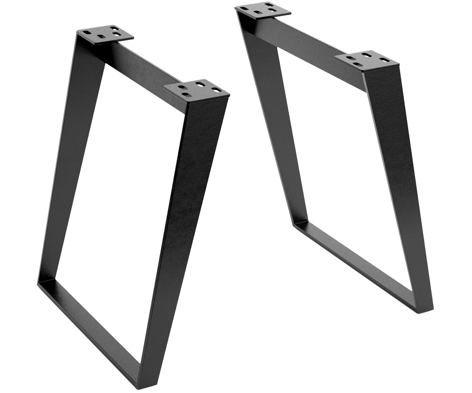 Tischgestell Metall Weiß Schräg (2er-Set) 3