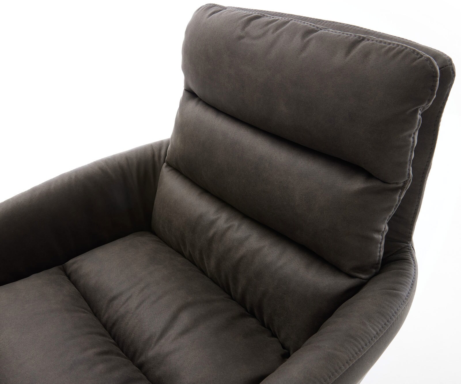 Freischwinger Abelia-Flex mit Armlehnen Mikrofaser Anthrazit Vintage Freischwinger flach Graphit 3