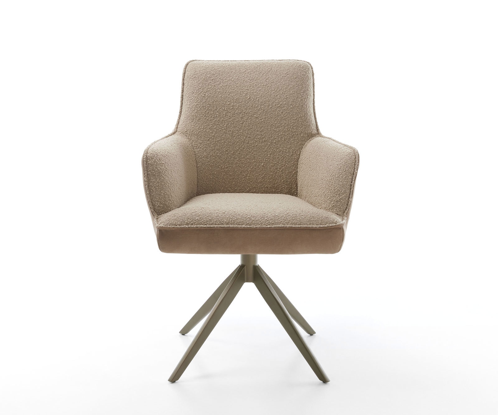 Drehstuhl Heira-Flex mit Armlehnen Materialmix Schlamm Kreuzgestell breit Effektfinish Titan 360° drehbar Wippfunktion Taschenfederkern 1 Drehstuhl Heira-Flex mit Armlehnen Materialmix Schlamm Kreuzgestell breit Effektfinish Titan 360° drehbar Wippfunktion Taschenfederkern 1