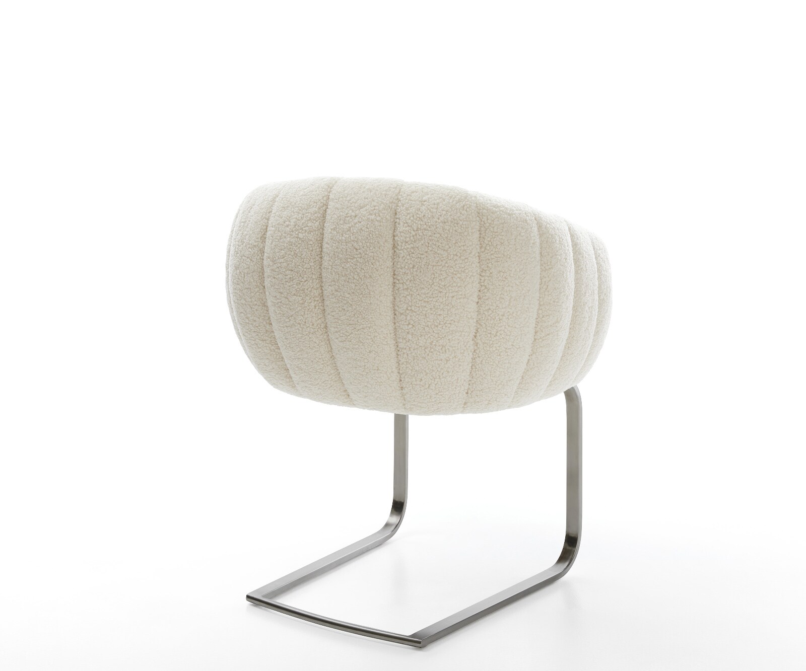 Freischwinger Jada-Flex Teddystoff Beige Freischwinger flach Graphit Taschenfederkern 4