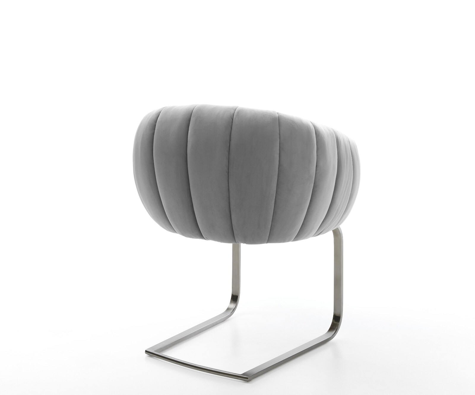 Freischwinger Jada-Flex Samt Grau Freischwinger flach Graphit Taschenfederkern 5