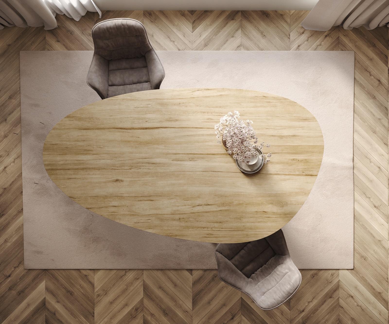 Esstisch Edge Oval 220x120 Keramik Laminam® Sabbia Eichefarbig Pilier Edelstahl Graphit 6 Esstisch Edge Oval 220x120 Keramik Laminam® Sabbia Eichefarbig Pilier Edelstahl Graphit 6