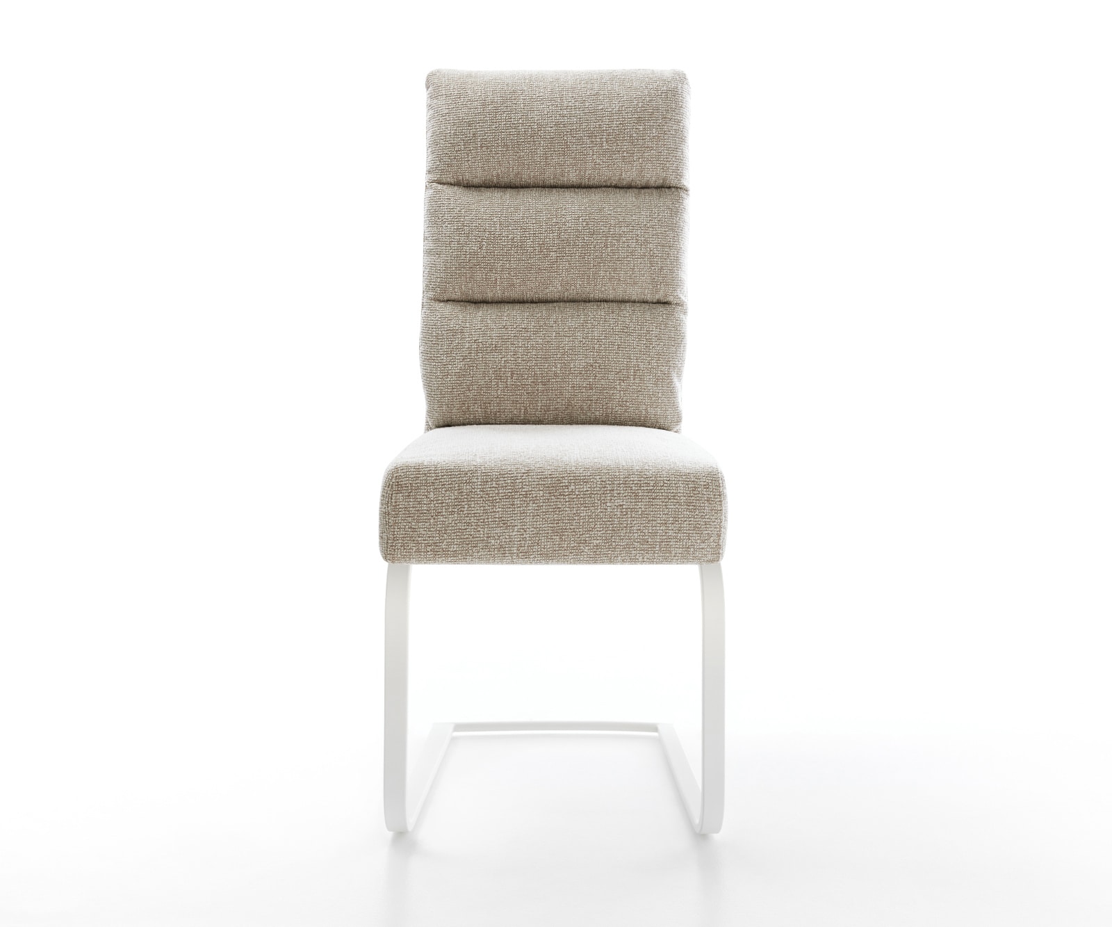 Freischwinger Pela-Flex Webstoff Soft Beige Freischwinger flach Weiß Taschenfederkern 2