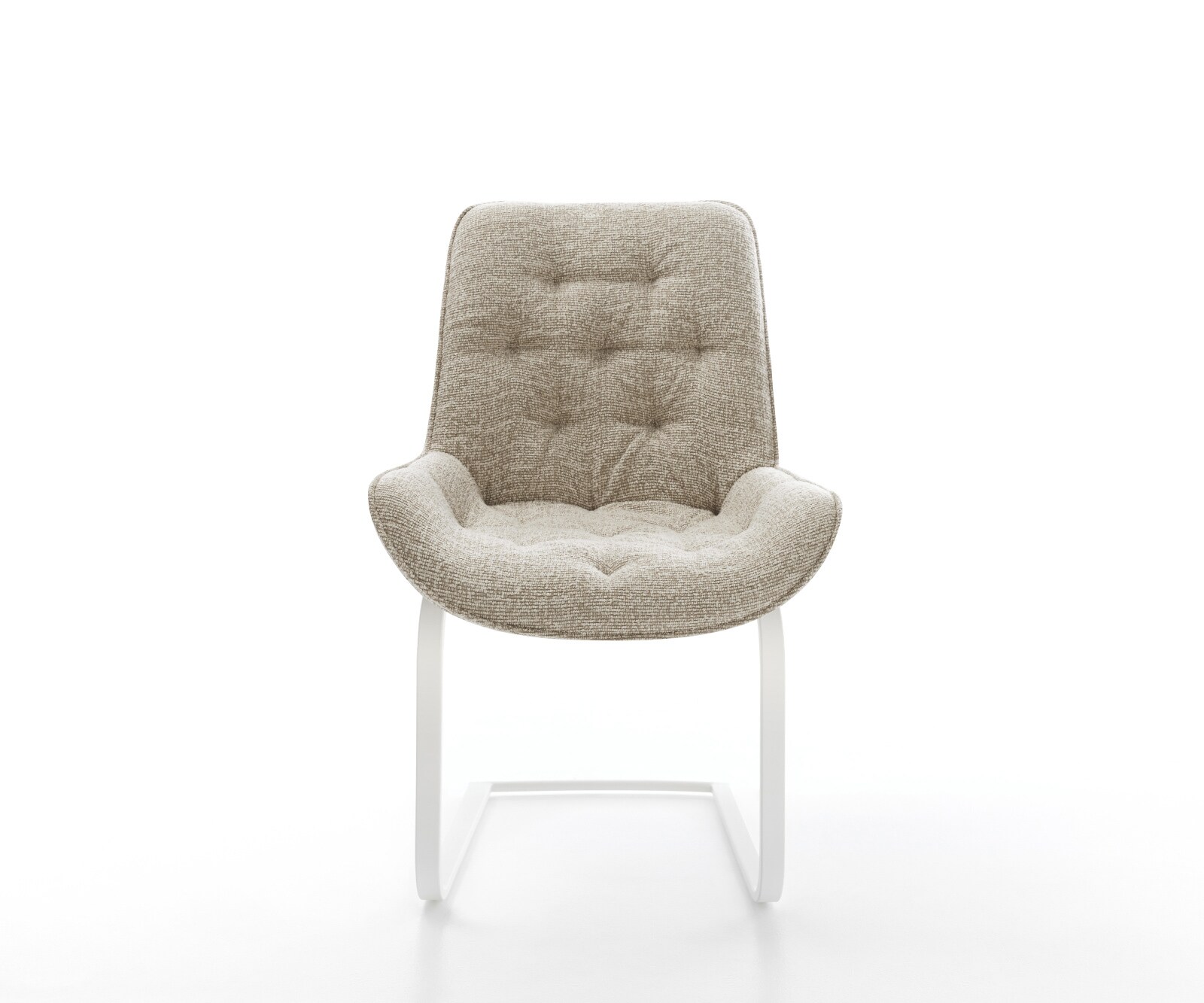 Freischwinger Taimi-Flex Webstoff Soft Beige Freischwinger flach Weiß 2