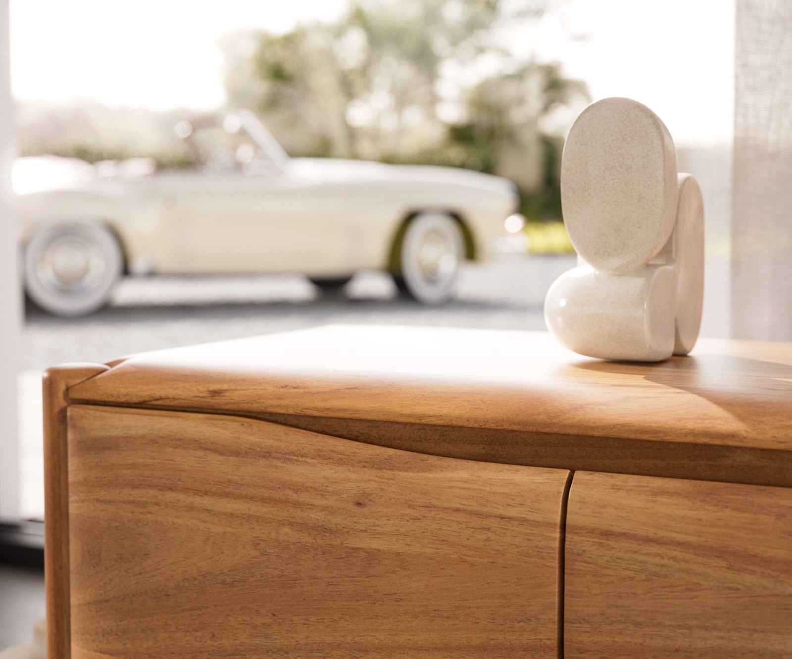 Lowboard Simcha 220 cm Akazie Natur 4 Türen 2 Schubladen 4 Lowboard Simcha 220 cm Akazie Natur 4 Türen 2 Schubladen 4