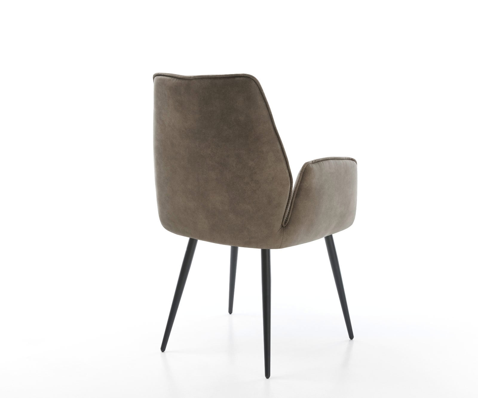 Esszimmerstuhl Zoa-Flex Mikrofaser Taupe Vintage 4-Fuß konisch Schwarz Taschenfederkern 4 Esszimmerstuhl Zoa-Flex Mikrofaser Taupe Vintage 4-Fuß konisch Schwarz Taschenfederkern 4