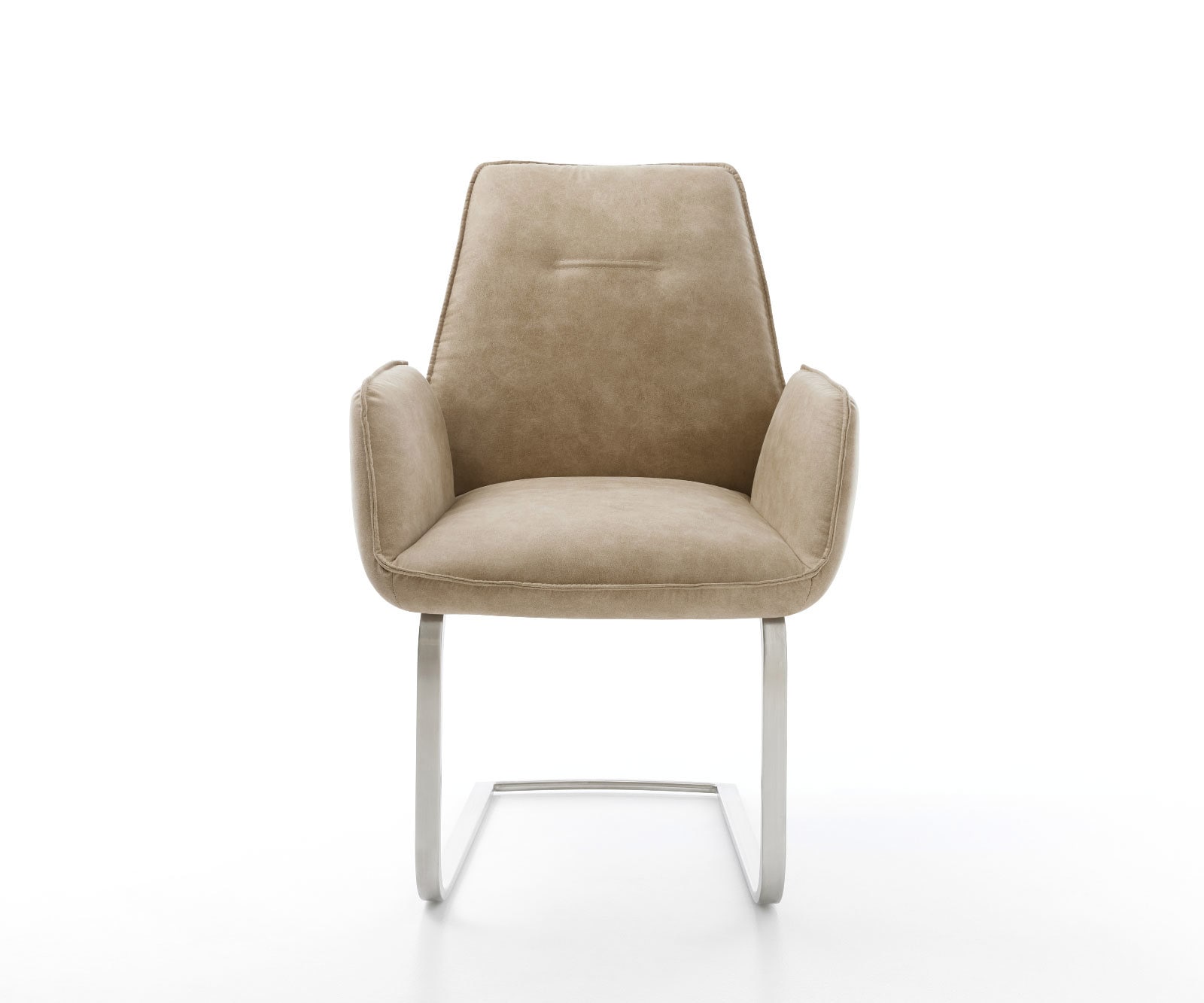 Freischwinger Zoa-Flex Mikrofaser Beige Vintage Freischwinger flach Edelstahl Taschenfederkern 1 Freischwinger Zoa-Flex Mikrofaser Beige Vintage Freischwinger flach Edelstahl Taschenfederkern 1