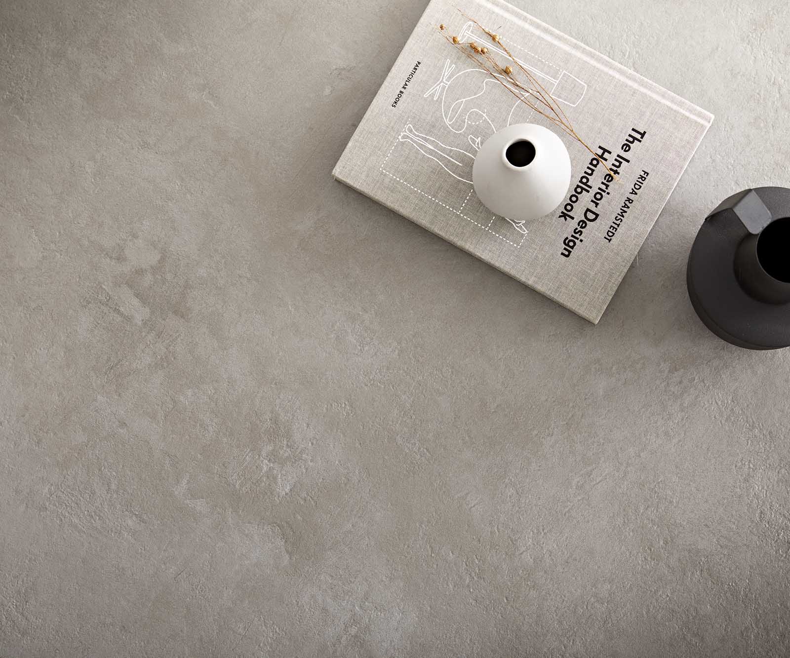 Couchtisch Sarita 120x70 cm Keramik Aspetto Concreto Betonfarbig Gestell Metall Schwarz 3