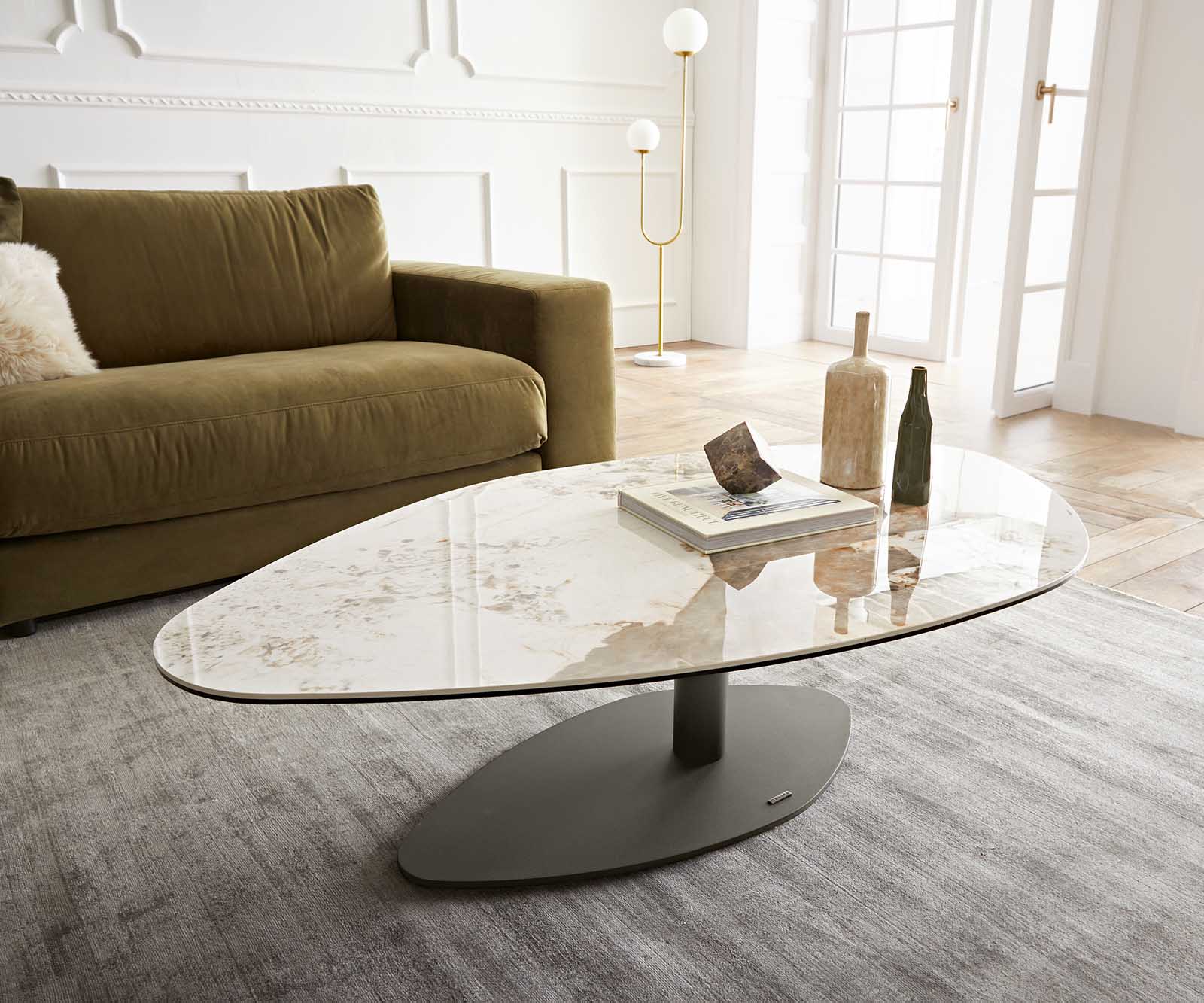 Couchtisch Vibana 140x80 cm Keramik Minas Melange Weiß-Beige Gestell Effektfinish Titan 1 Couchtisch Vibana 140x80 cm Keramik Minas Melange Weiß-Beige Gestell Effektfinish Titan 1