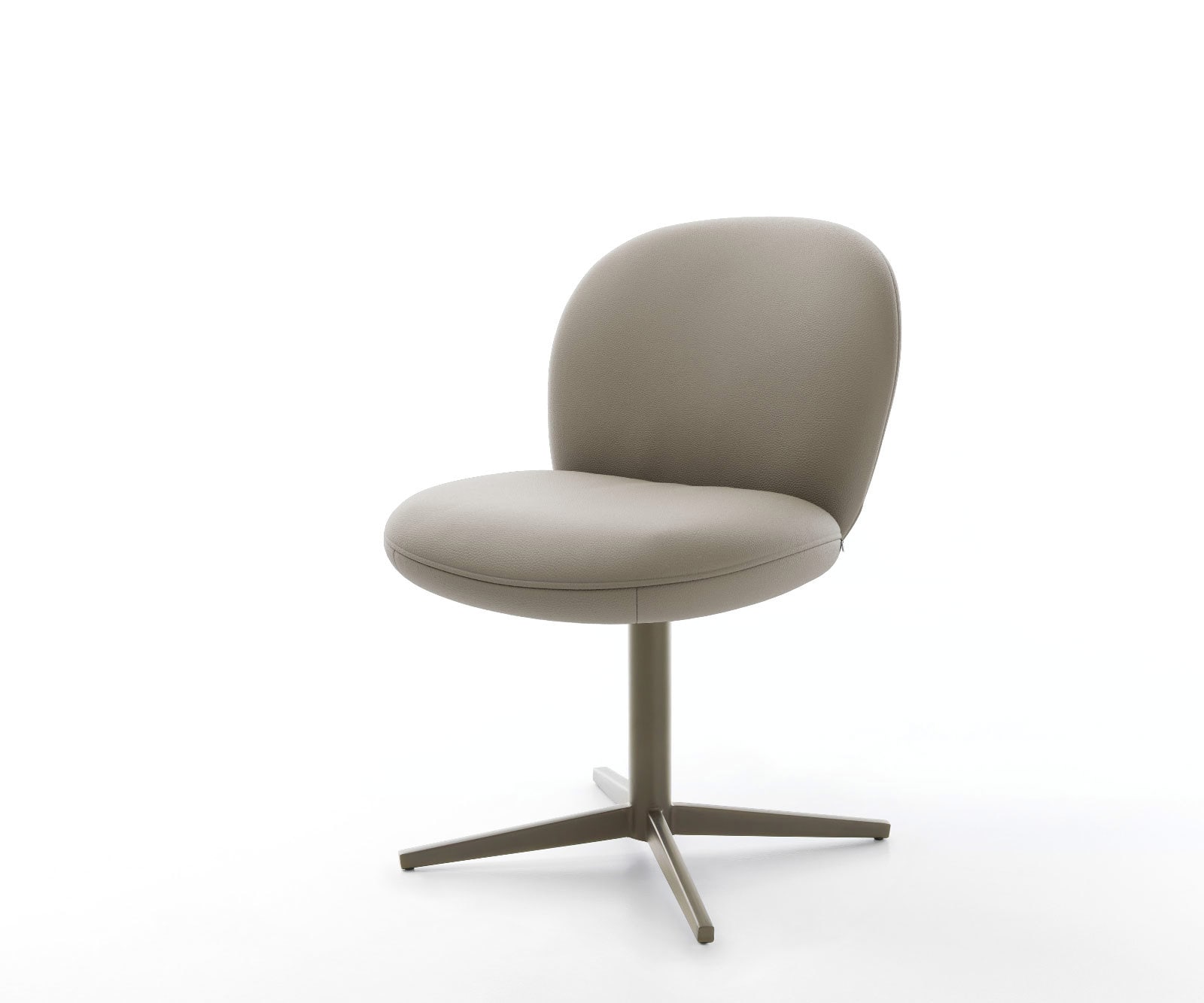 Drehstuhl Nube-Flex Echt-Leder Schlamm Fußkreuz Effektfinish Titan 360° drehbar Taschenfederkern Drehstuhl Nube-Flex Echt-Leder Schlamm Fußkreuz Effektfinish Titan 360° drehbar Taschenfederkern