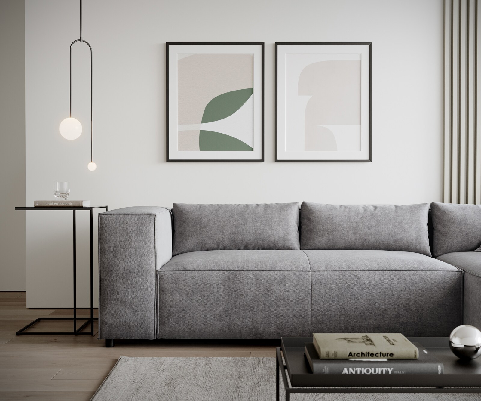 Eckcouch Brom 260x175 cm Mikrofaser Grau Recamiere rechts 4