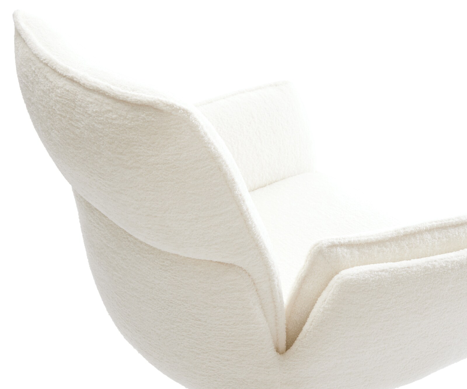 Freischwinger Nela-Flex Bouclé Soft Beige Freischwinger flach Edelstahl 4