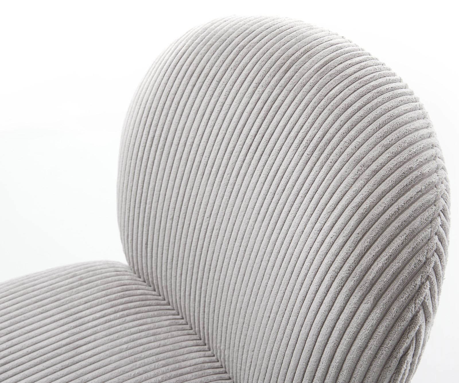 Freischwinger Nube-Flex Cord Silbergrau Freischwinger flach Effektfinish Titan Taschenfederkern 4