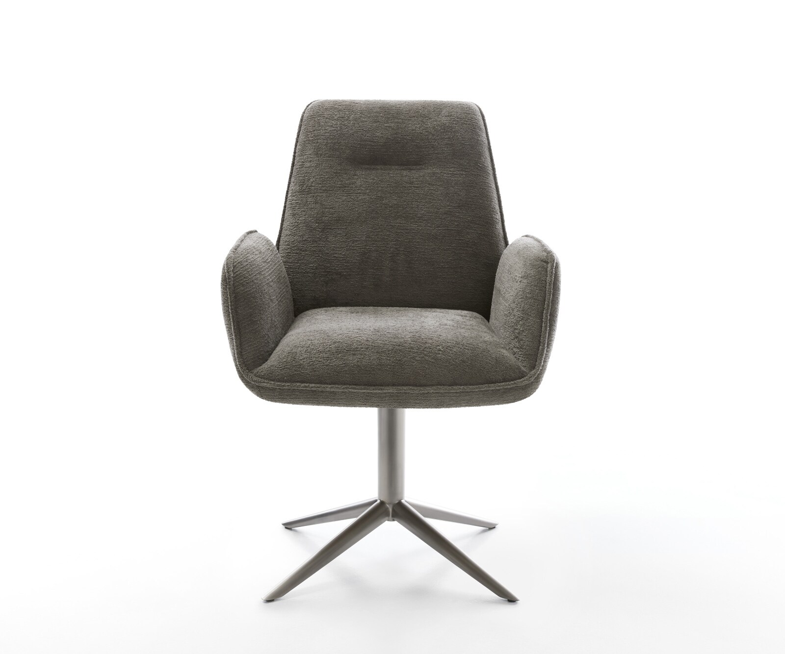 Drehstuhl Zoa-Flex Bouclé Soft Schlamm Fußkreuz Graphit 360° drehbar Wippfunktion Taschenfederkern 2