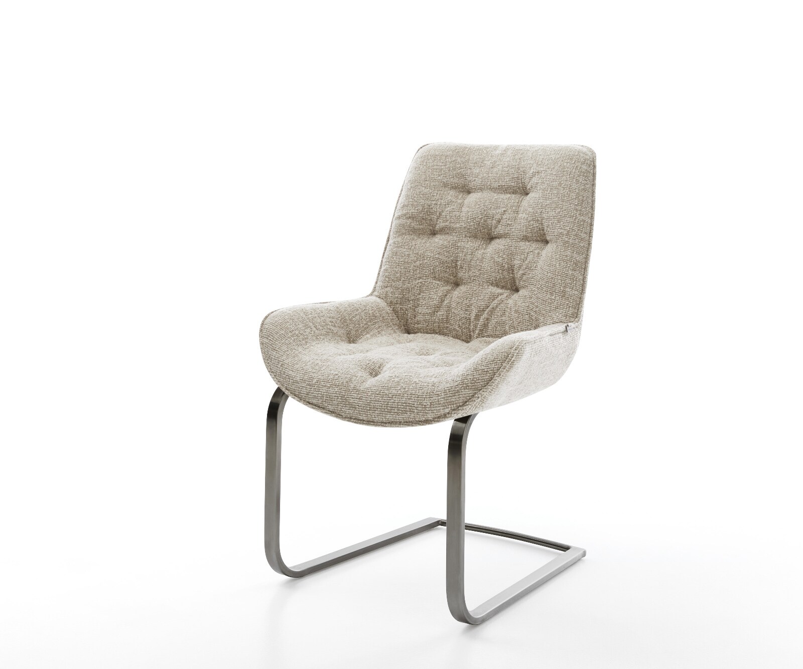 Freischwinger Taimi-Flex Webstoff Soft Beige Freischwinger flach Graphit günstig online kaufen