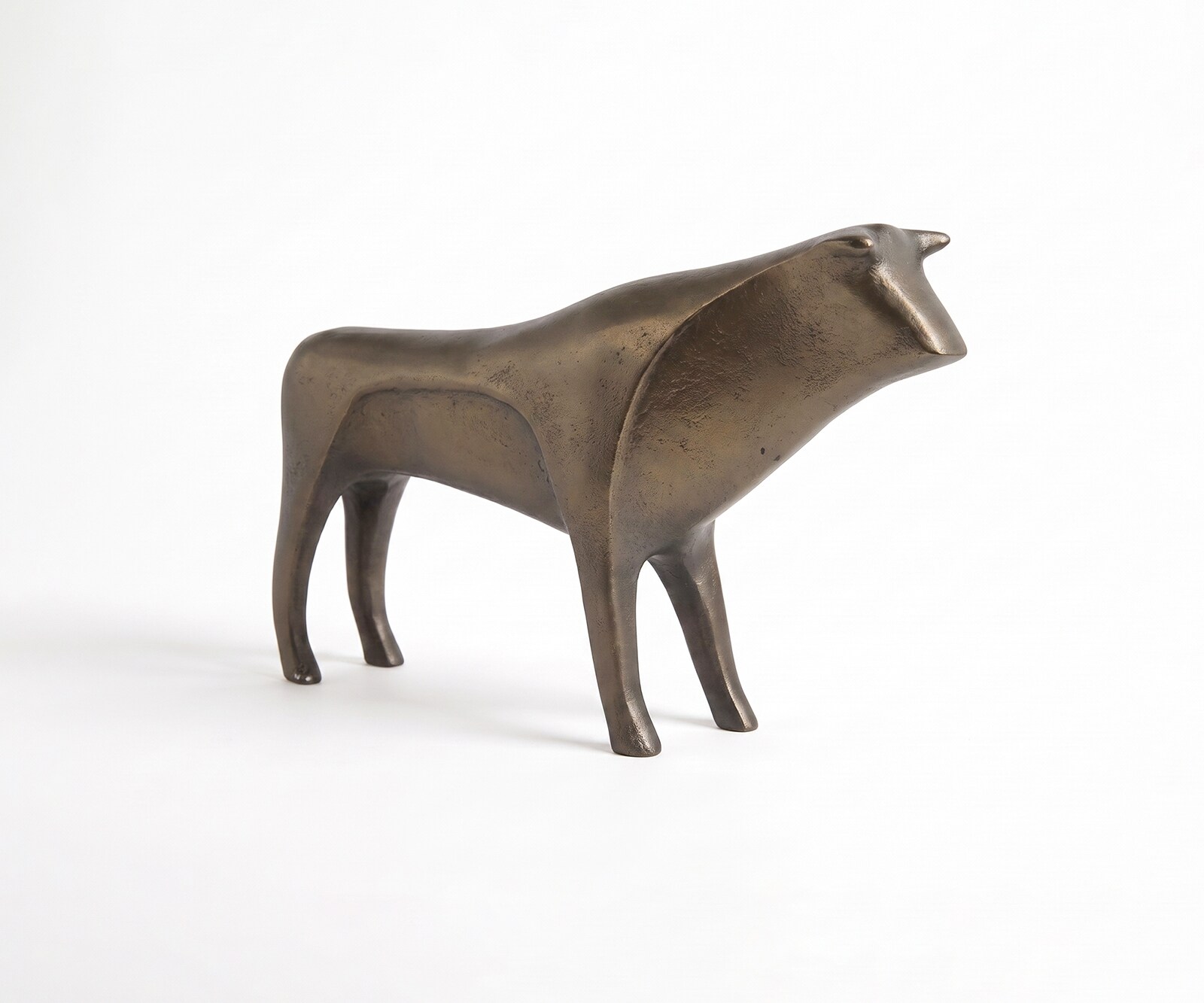 Figurine Minos l8 x P36 x H23 cm Aluminium Aurum Satin Moulée