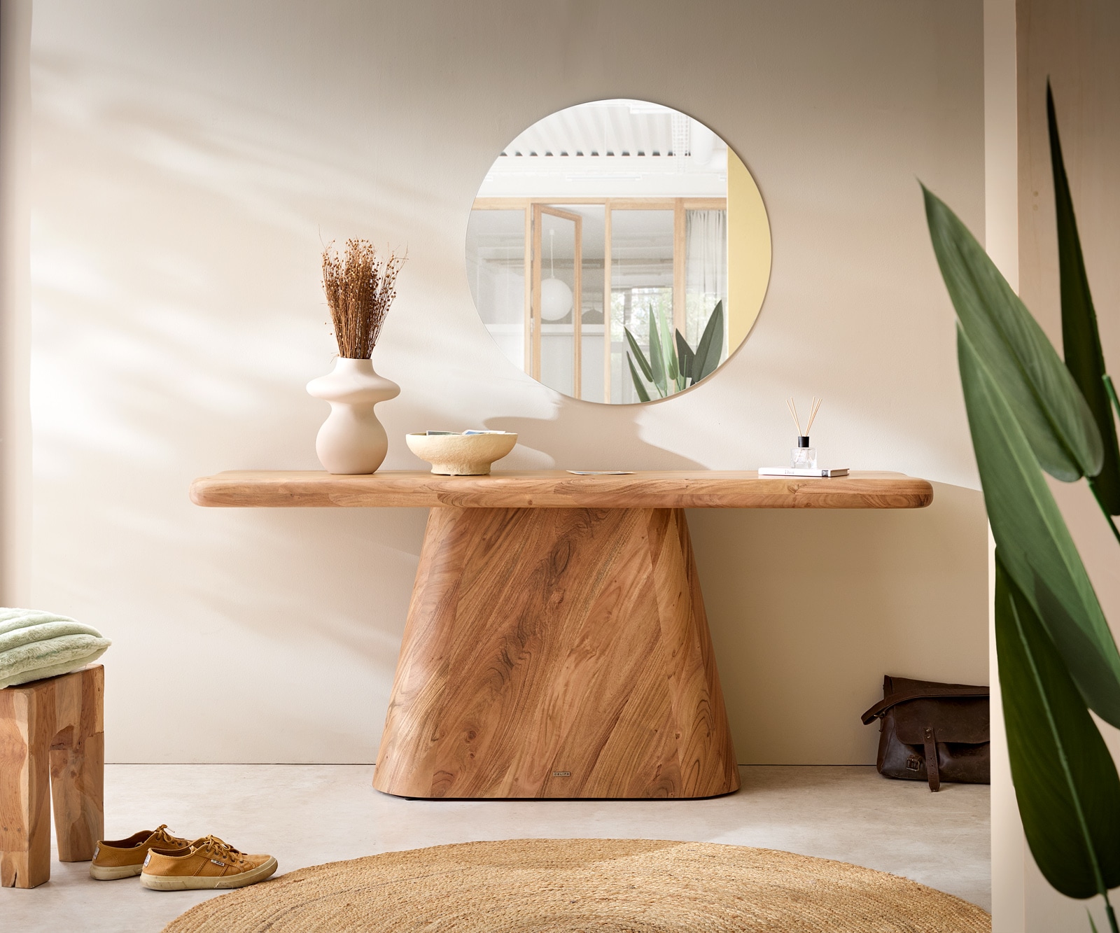 Konsolentisch Suva 180x45 cm Akazie Natur 1 Konsolentisch Suva 180x45 cm Akazie Natur 1