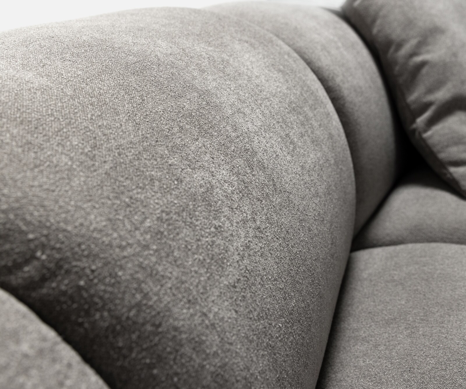 Big-Sofa Lunna 470x210 cm Strukturstoff Soft Grau 3 Kissen 5