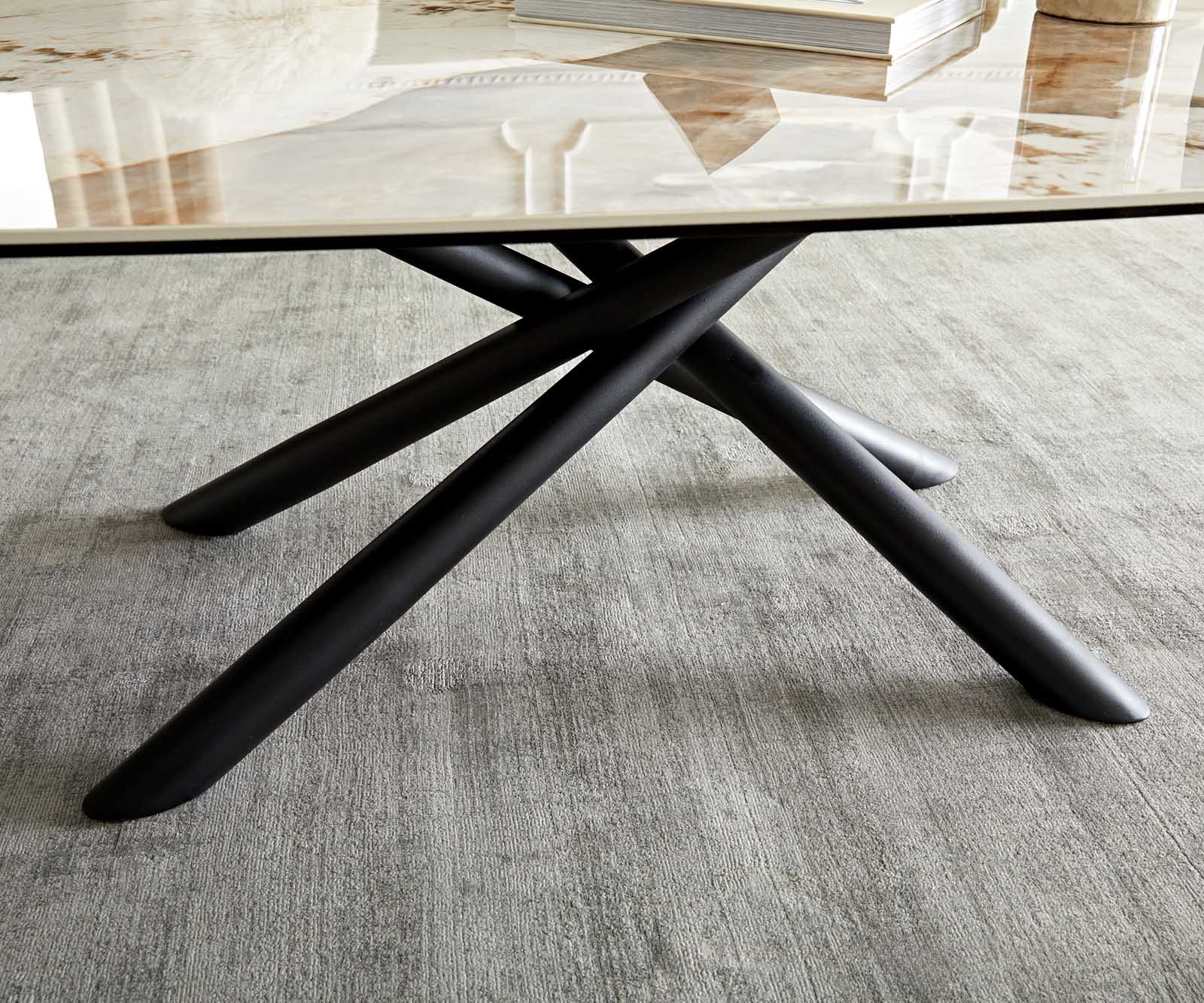 Couchtisch Sarita 120x70 cm Keramik Minas Melange Weiß-Beige Gestell Metall Schwarz 6 Couchtisch Sarita 120x70 cm Keramik Minas Melange Weiß-Beige Gestell Metall Schwarz 6