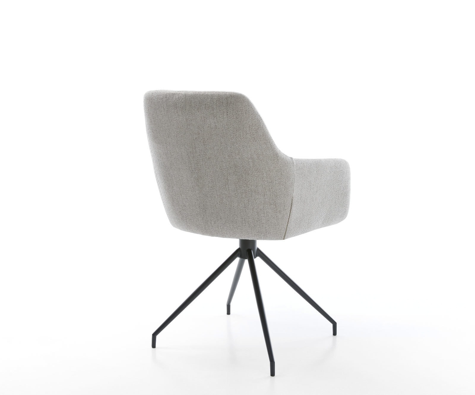 Esszimmerstuhl Pejo-Flex Stripes Hellgrau Kreuzgestell konisch Schwarz Taschenfederkern 4 Esszimmerstuhl Pejo-Flex Stripes Hellgrau Kreuzgestell konisch Schwarz Taschenfederkern 4