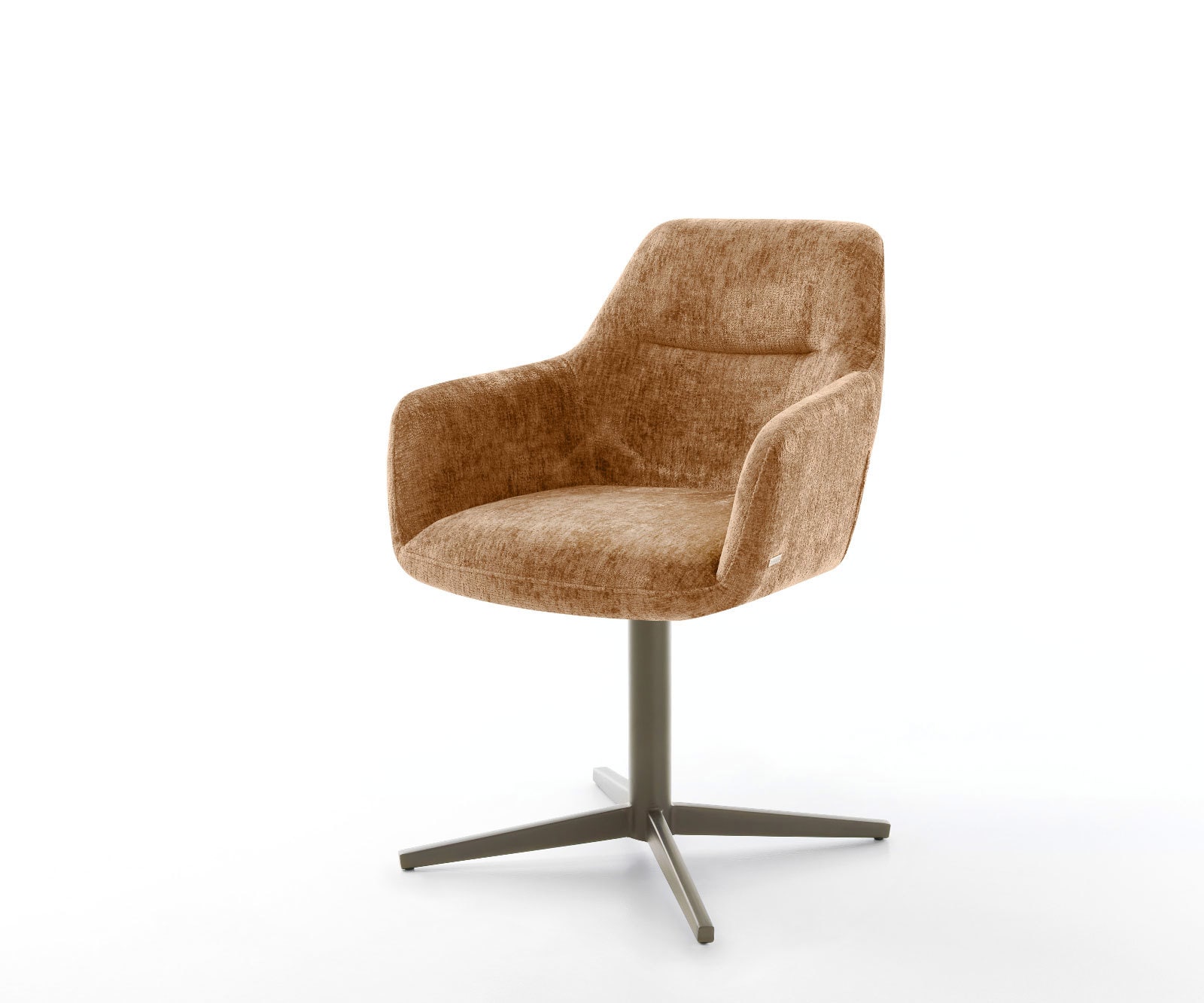 Drehstuhl Pejo-Flex Chenille Rost Fußkreuz Effektfinish Titan 360° drehbar Taschenfederkern Drehstuhl Pejo-Flex Chenille Rost Fußkreuz Effektfinish Titan 360° drehbar Taschenfederkern