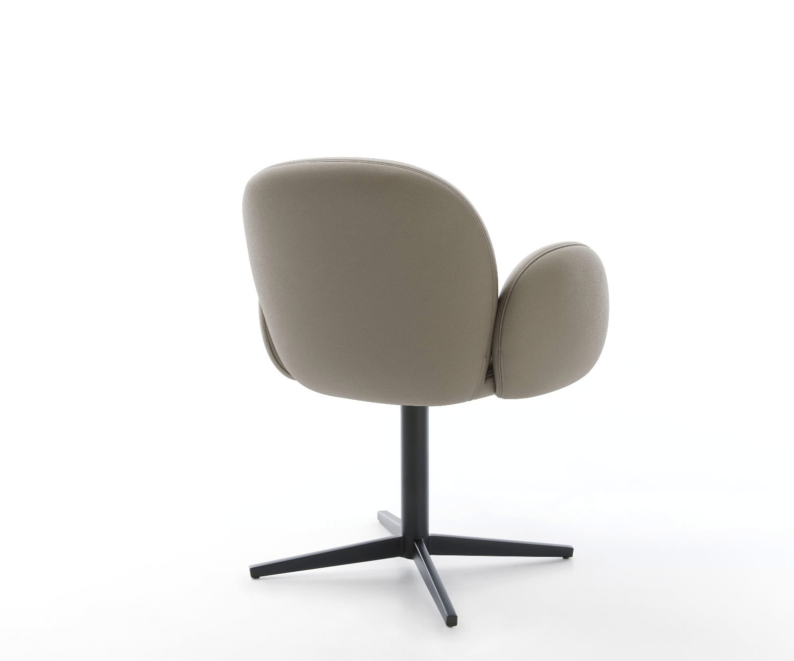 Drehstuhl Nube-Flex mit Armlehnen Echt-Leder Schlamm Fußkreuz Schwarz 360° drehbar Taschenfederkern 4 Drehstuhl Nube-Flex mit Armlehnen Echt-Leder Schlamm Fußkreuz Schwarz 360° drehbar Taschenfederkern 4