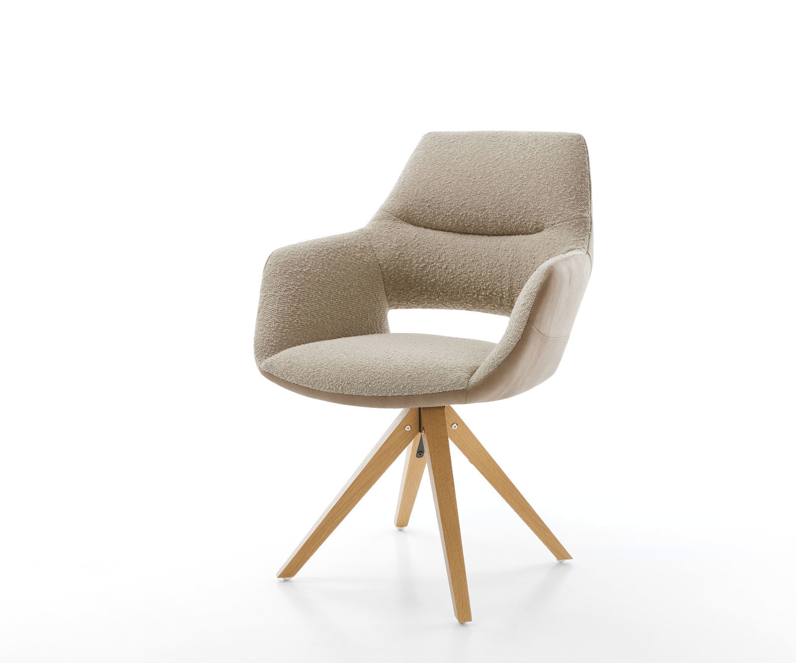 DELIFE Polsterstuhl Yago-Flex, mit Armlehnen Holzgestell günstig online kaufen