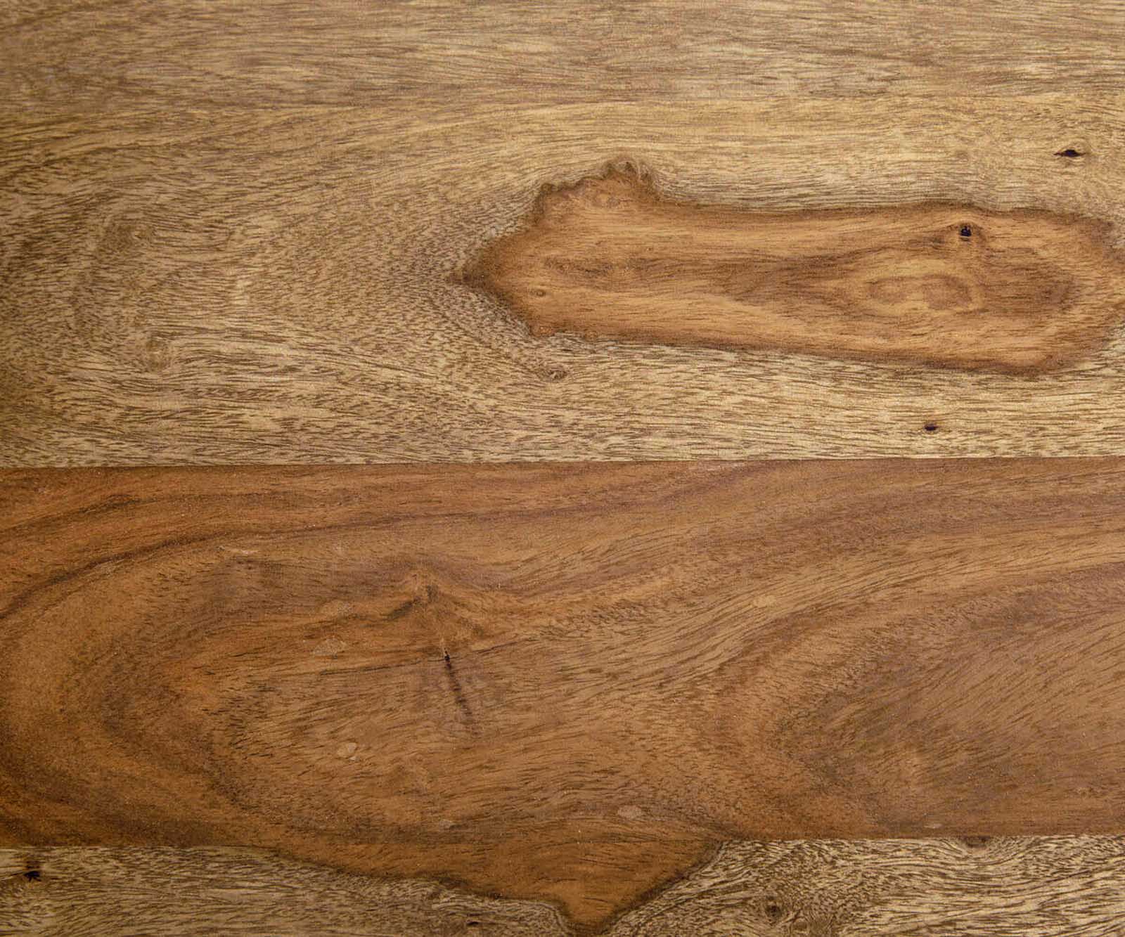 Lowboard Wyatt 175 cm Sheesham Natur 2 Türen 1 Klappe Fuß Oval Edelstahl 2