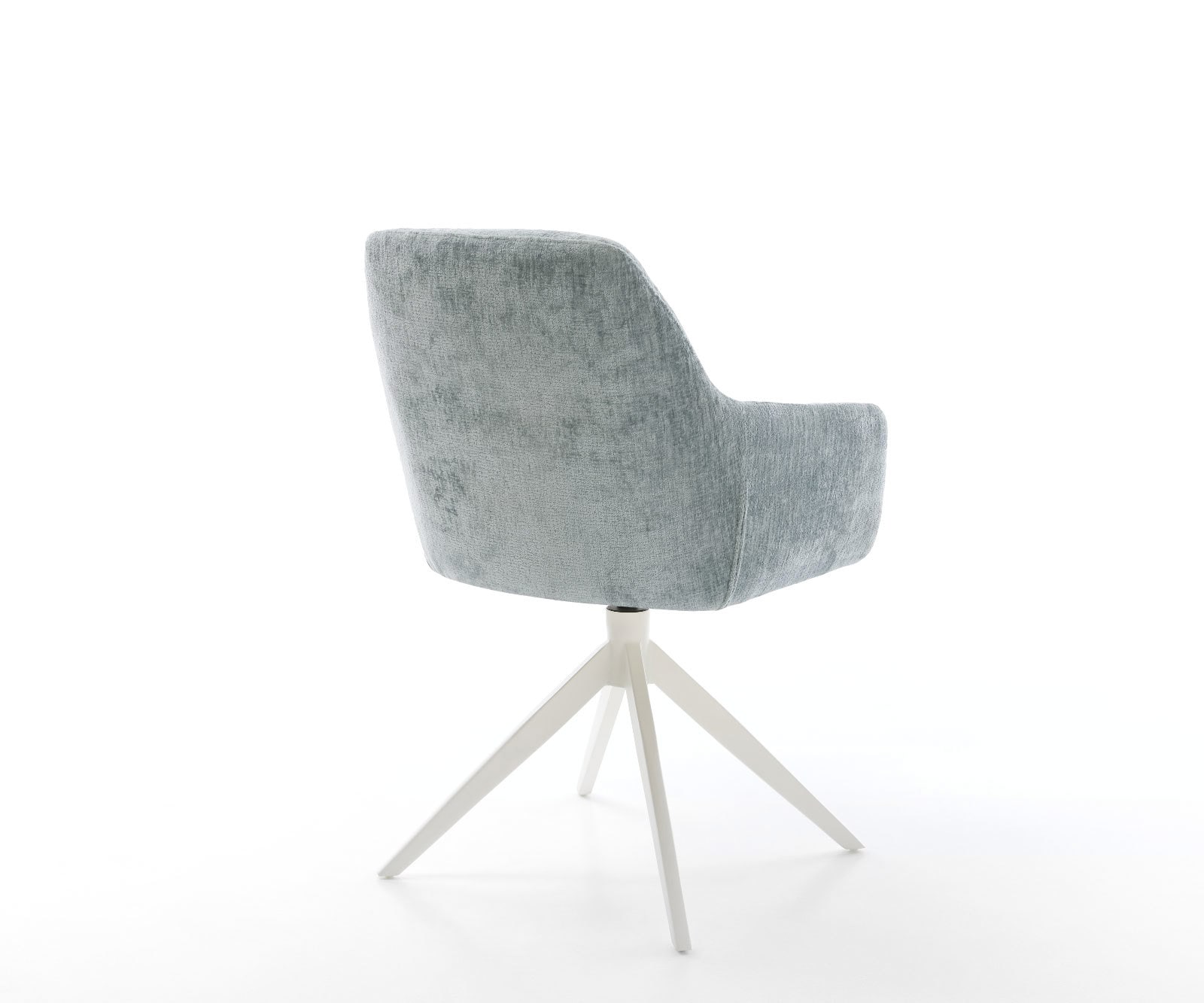 Drehstuhl Pejo-Flex Chenille Pastellblau Kreuzgestell breit Weiß 360° drehbar Wippfunktion Taschenfederkern 4 Drehstuhl Pejo-Flex Chenille Pastellblau Kreuzgestell breit Weiß 360° drehbar Wippfunktion Taschenfederkern 4