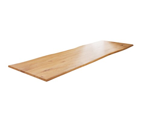 Esstischplatte Edge 300x100x4 cm Eiche Natur Live-Edge