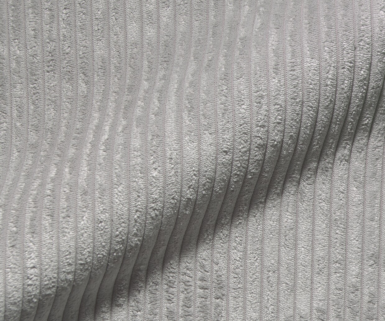 Boxspringbett Dream-Well 180x200 cm Cord Silbergrau mit Taschenfederkernmatratze und Topper Visco 2