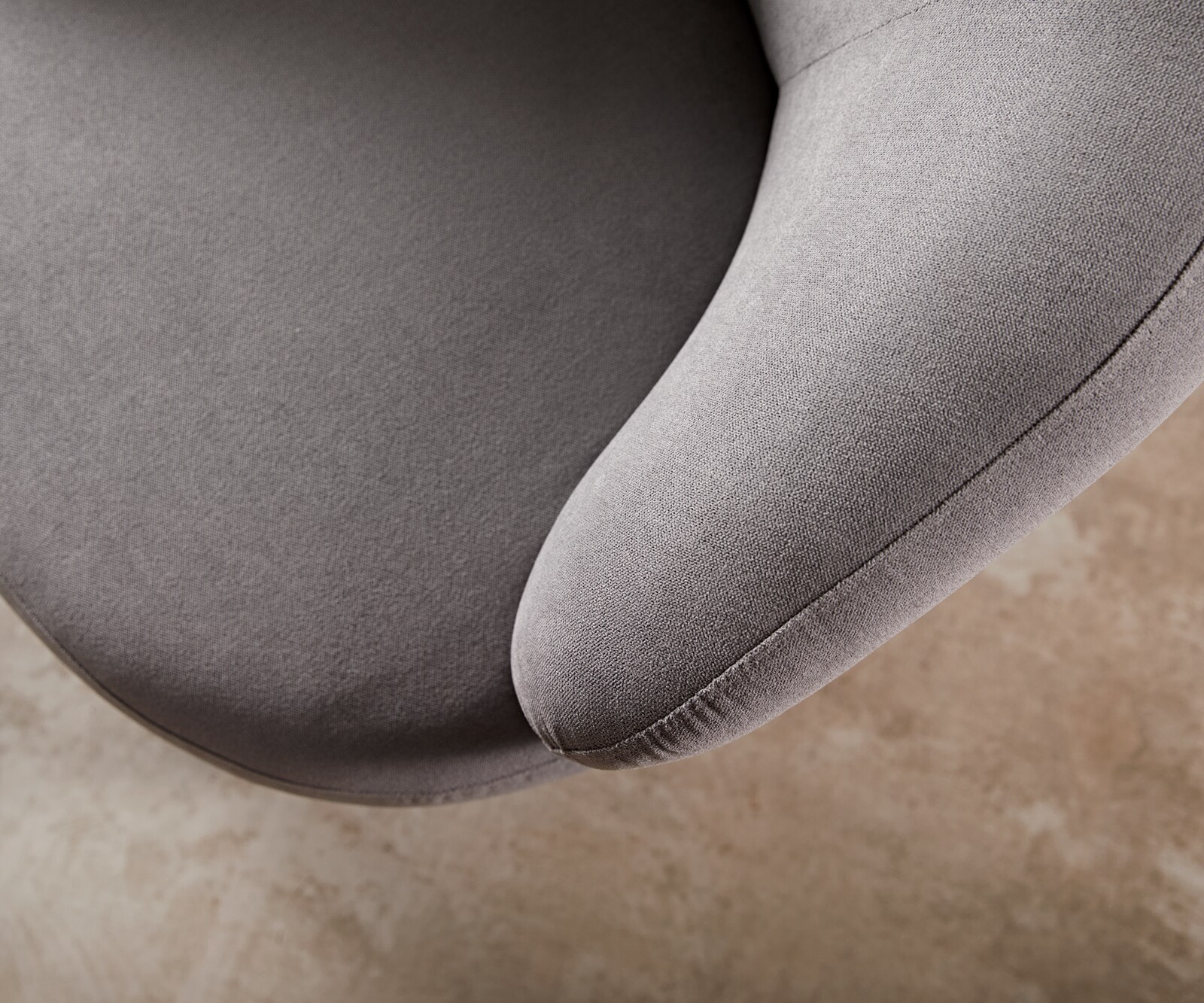 Loungesessel Nova 88x88 cm Mikrofaser Grau 6