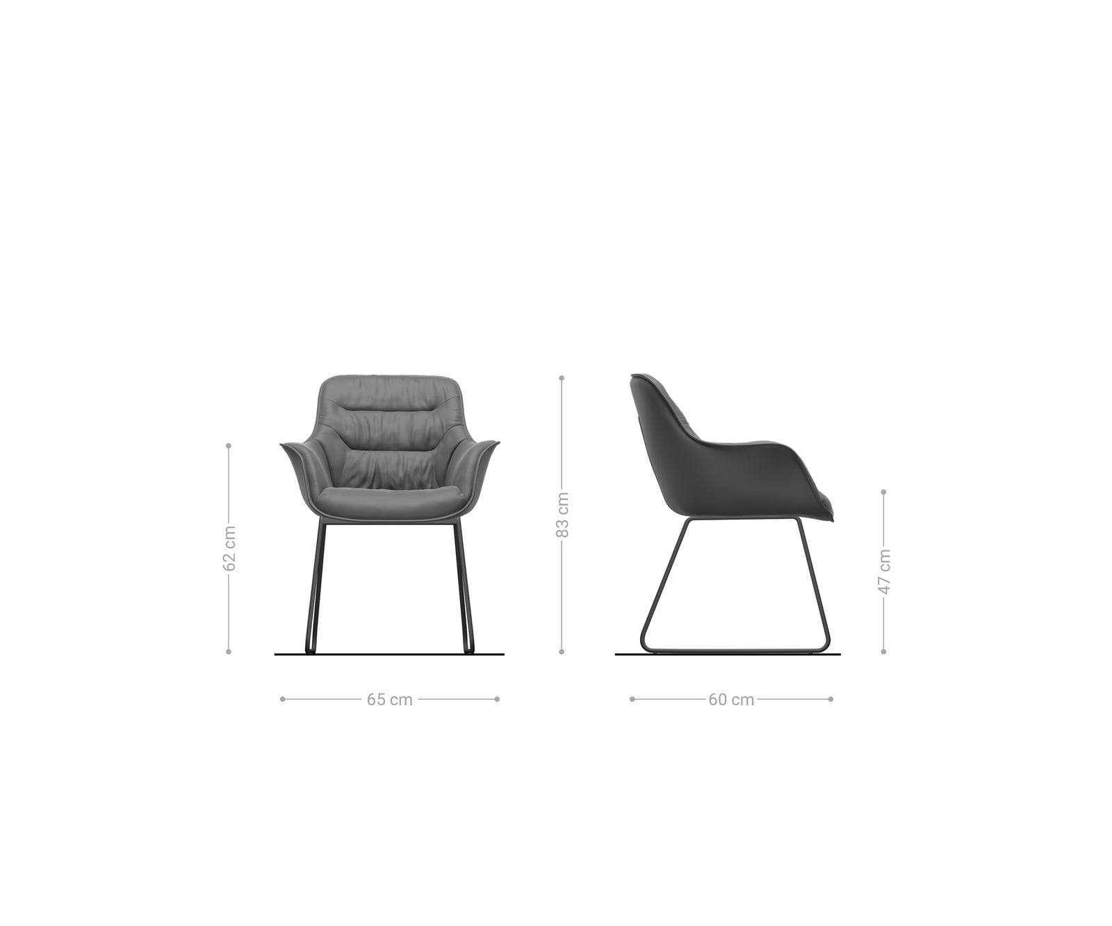 Esszimmerstuhl Kaira-Flex Echt-Leder Schwarz Kufengestell Schwarz 5 Esszimmerstuhl Kaira-Flex Echt-Leder Schwarz Kufengestell Schwarz 5