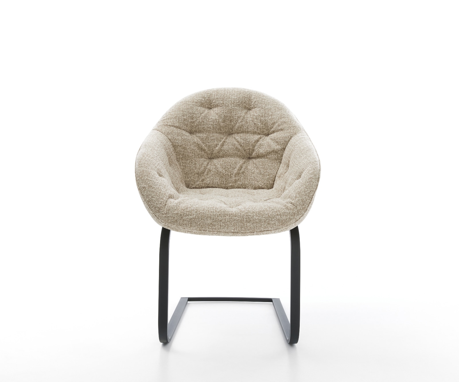 Freischwinger Gaio-Flex Webstoff Soft Beige Freischwinger flach Schwarz 2