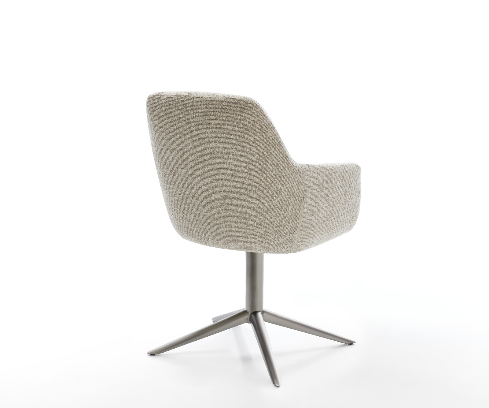 Drehstuhl Pejo-Flex Webstoff Soft Beige Fußkreuz Graphit 360° drehbar Wippfunktion Taschenfederkern 4