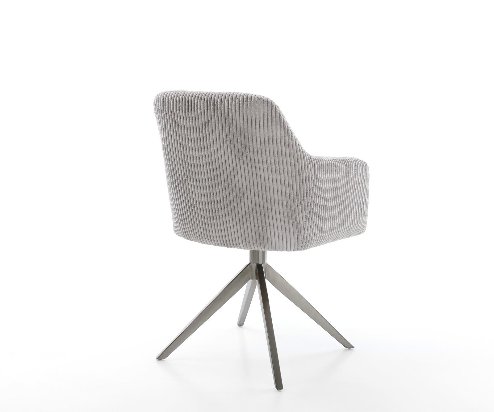 Drehstuhl Greg-Flex Cord Silbergrau Kreuzgestell breit Graphit 360° drehbar Wippfunktion Taschenfederkern 4 Drehstuhl Greg-Flex Cord Silbergrau Kreuzgestell breit Graphit 360° drehbar Wippfunktion Taschenfederkern 4