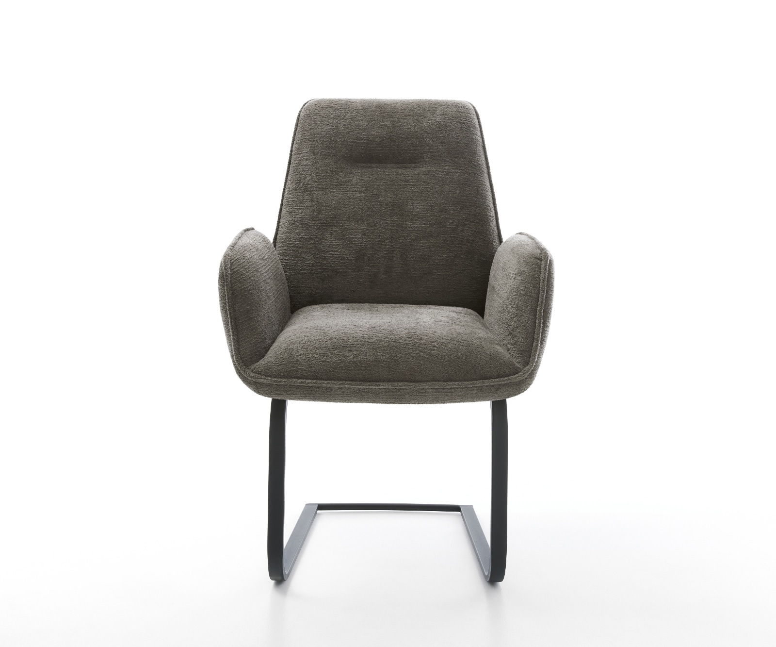 Freischwinger Zoa-Flex Bouclé Soft Schlamm Freischwinger flach Schwarz Taschenfederkern 1