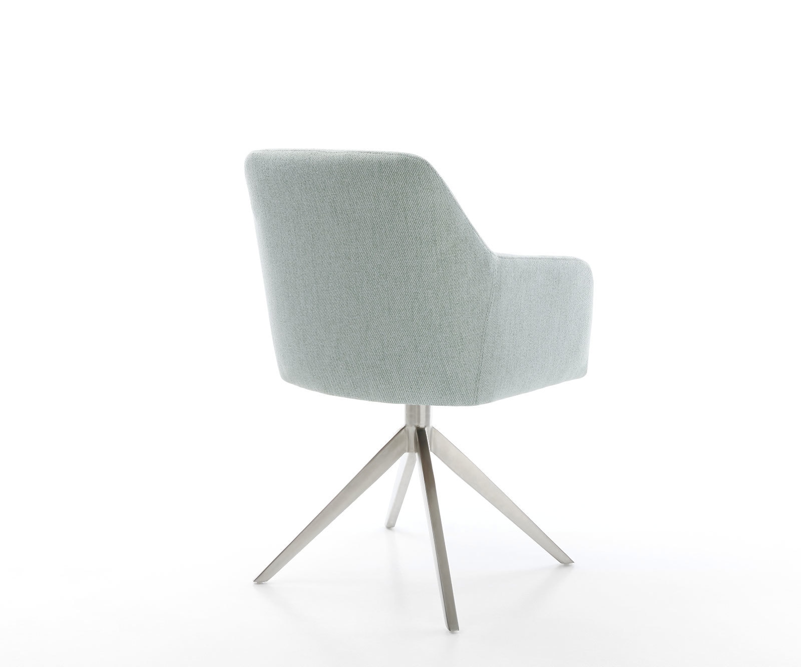 Drehstuhl Greg-Flex Stripes Mint Kreuzgestell breit Edelstahl 360° drehbar Wippfunktion Taschenfederkern 4 Drehstuhl Greg-Flex Stripes Mint Kreuzgestell breit Edelstahl 360° drehbar Wippfunktion Taschenfederkern 4