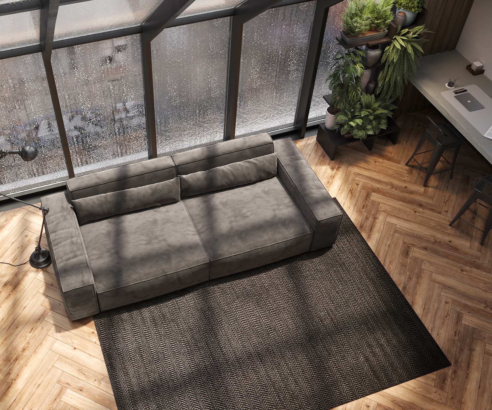 Big-Sofa Sirpio XL 270x130 cm Mikrofaser Khakibraun 4 Big-Sofa Sirpio XL 270x130 cm Mikrofaser Khakibraun 4