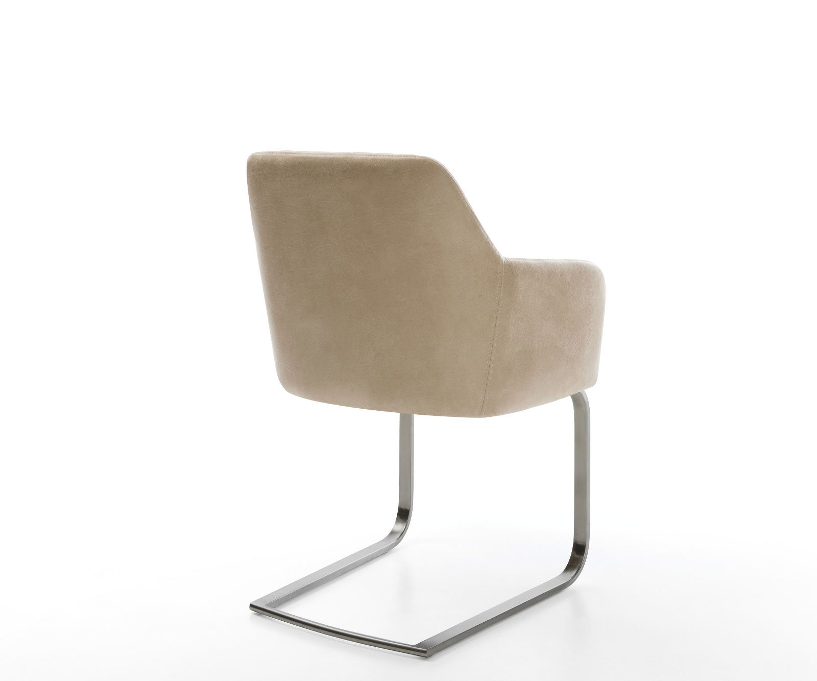 Freischwinger Greg-Flex Mikrofaser Beige Vintage Freischwinger flach Graphit Taschenfederkern 4 Freischwinger Greg-Flex Mikrofaser Beige Vintage Freischwinger flach Graphit Taschenfederkern 4