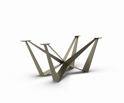 Tischgestell Spider Metall Effektfinish Titan für Ausziehtische von 180-300 cm