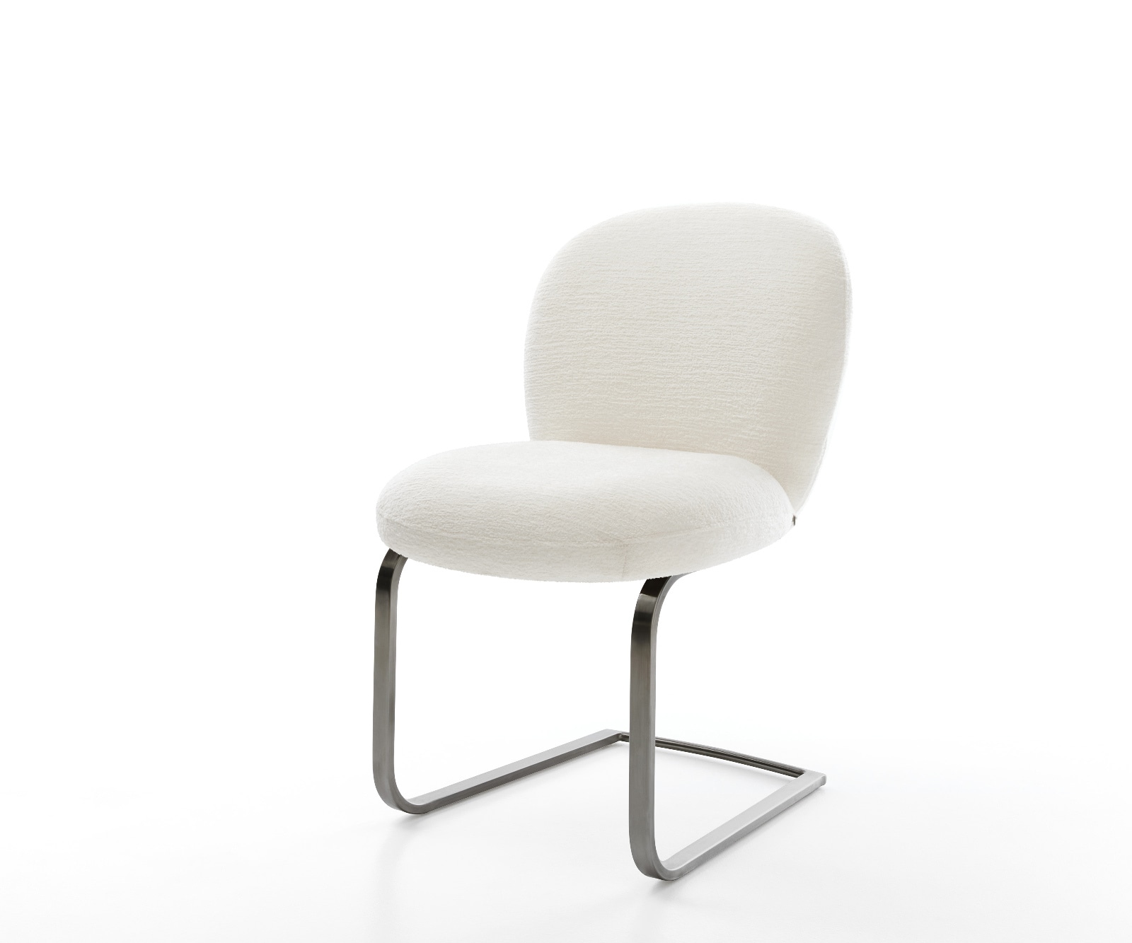 Freischwinger Nube-Flex Bouclé Soft Beige Freischwinger flach Graphit Taschenfederkern