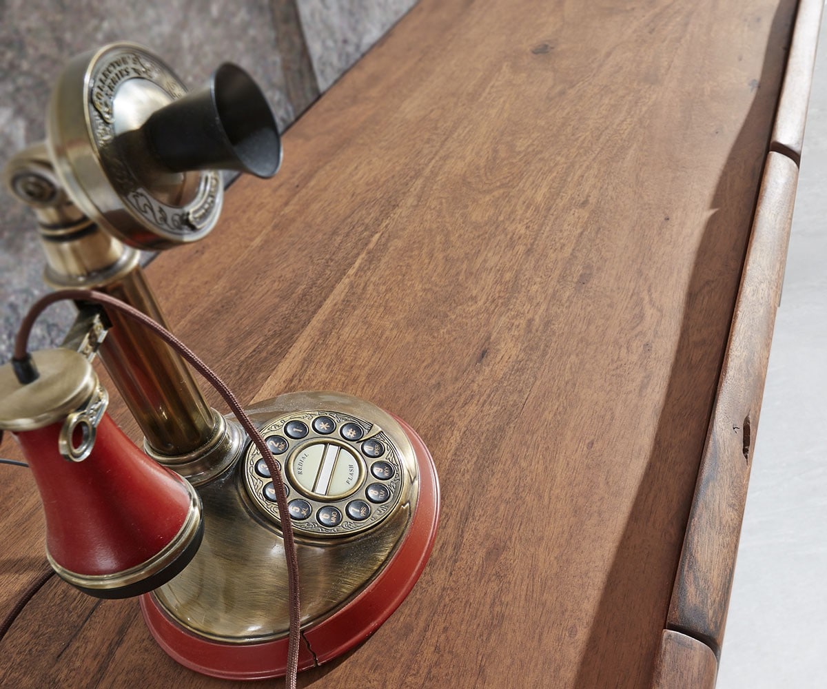 Sideboard Live-Edge 147 cm Akazie Braun 3 Türen 3 Schübe 3 Sideboard Live-Edge 147 cm Akazie Braun 3 Türen 3 Schübe 3