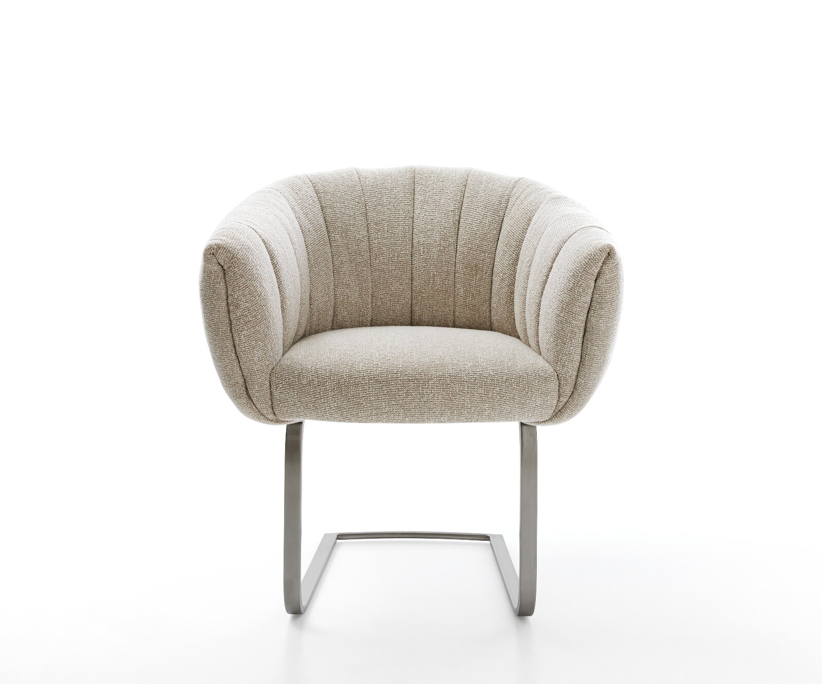 Freischwinger Jada-Flex Webstoff Soft Beige Freischwinger flach Graphit Taschenfederkern 1