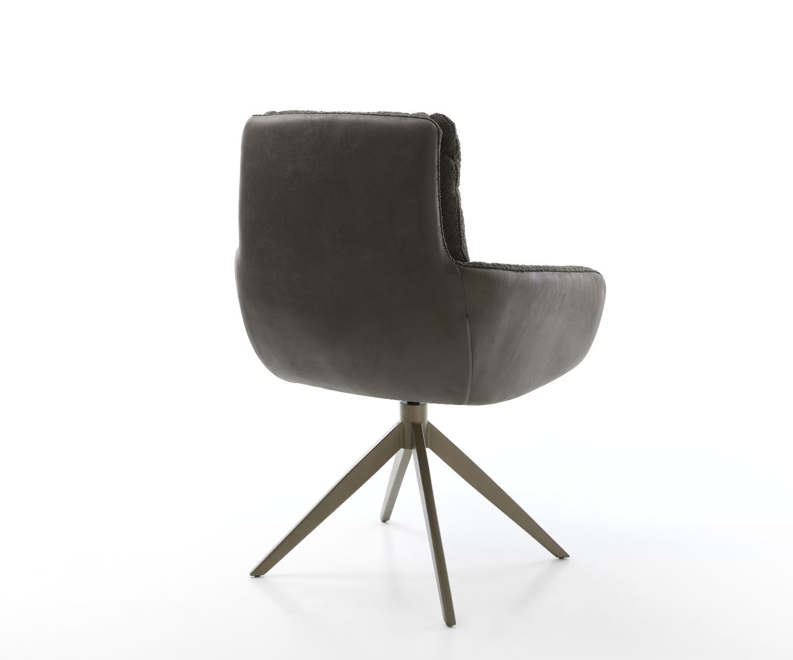 Drehstuhl Abelia-Flex mit Armlehnen Materialmix Schwarz Kreuzgestell breit Effektfinish Titan 360° drehbar Wippfunktion 4 Drehstuhl Abelia-Flex mit Armlehnen Materialmix Schwarz Kreuzgestell breit Effektfinish Titan 360° drehbar Wippfunktion 4