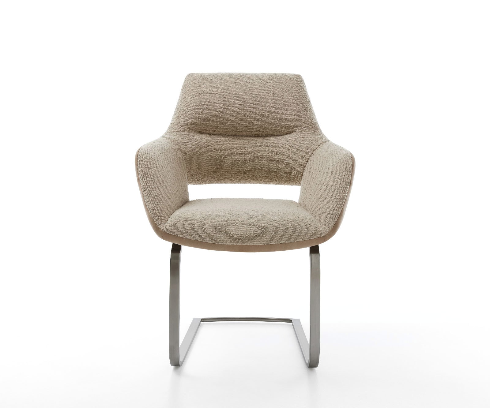 Freischwinger Yago-Flex mit Armlehnen Materialmix Schlamm Freischwinger flach Graphit Taschenfederkern 1 Freischwinger Yago-Flex mit Armlehnen Materialmix Schlamm Freischwinger flach Graphit Taschenfederkern 1